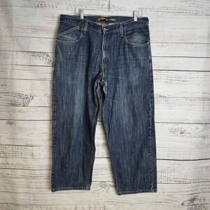 Y2K Levi's Silver Tab Baggy Blue Denim Jeans Men's Size 36x30 (38x29) Vintage